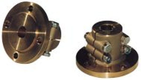 Stahl Klemmflansch, Ø30mm-Welle, Zentrierrand Ø80mm, L