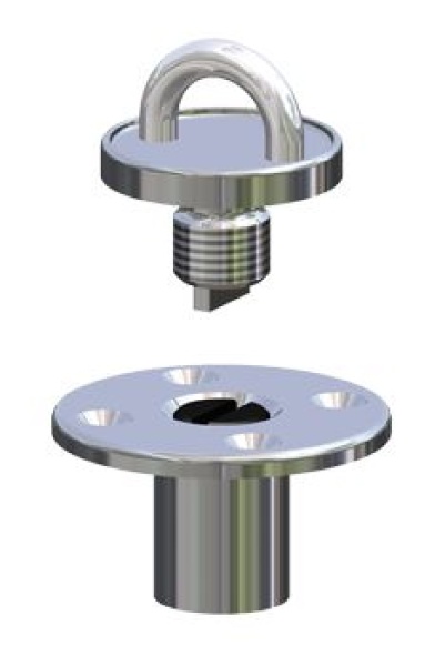Antal NIRO Screwed Deck Eye, für Blöcke Serie OPF-70