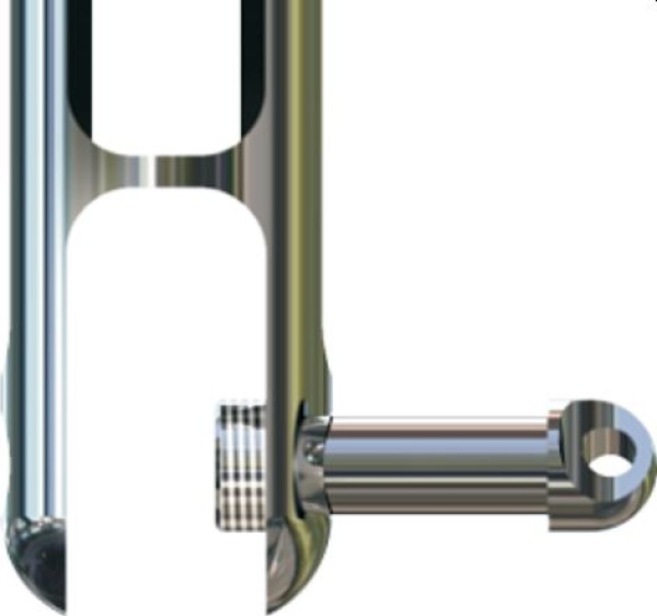 Antal NIRO Nitronic 50 Twin Halyard Blöcke, Leine Ø8-10