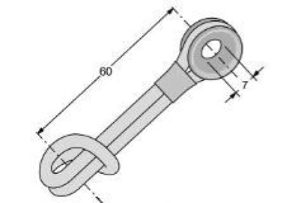 Antal Aluminium Low Friction Ringe & Dyneema Loop, D=20