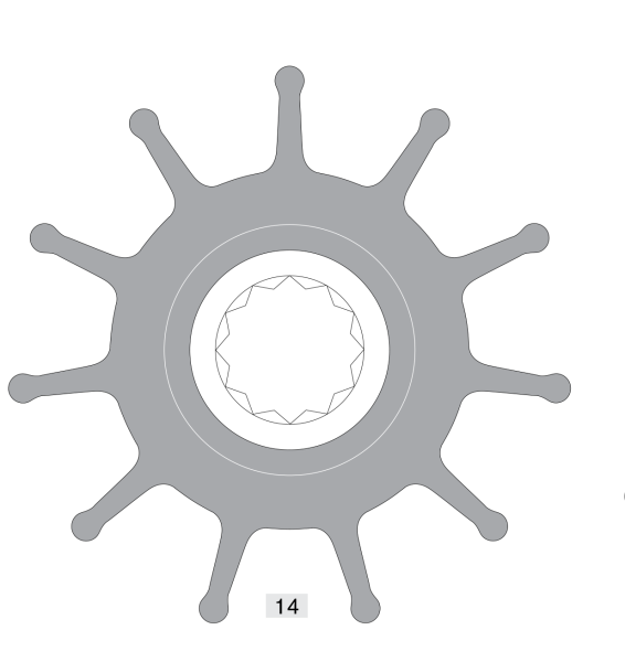 Johnson Pump Impeller 819B
