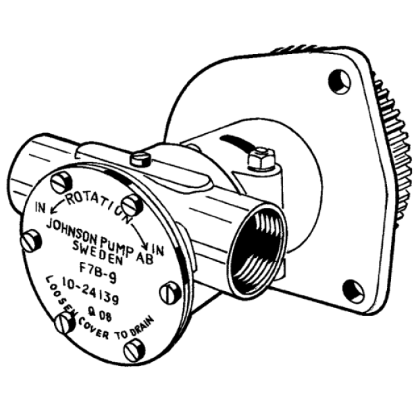 JP Selbstans. Kühlwasser-Impellerpumpe F7b-9 (Drinkwaard Motoren)