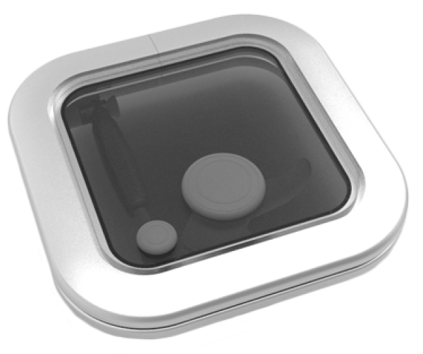 Goïot Aluminium Luken Modell Opal 00, Satin, Abm. 265x2