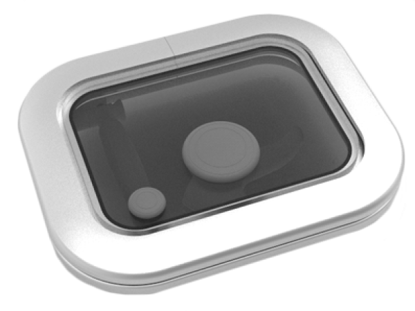 Goïot Aluminium Luken Modell Opal 03, Satin, Abm. 285x2