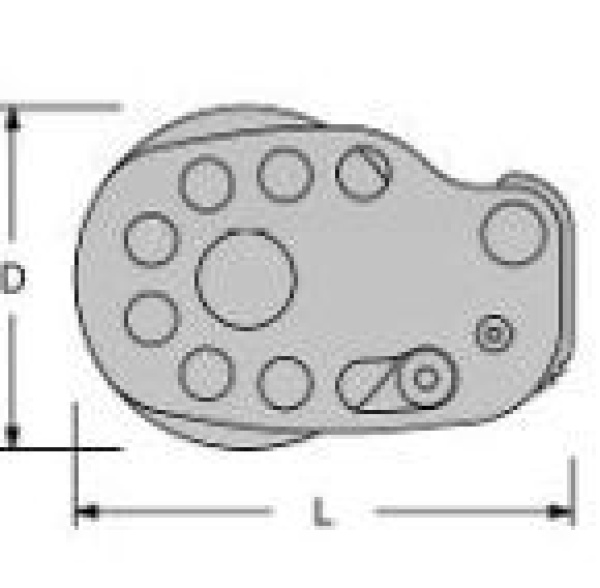 Deckblock mit Stopper, 8-16mm (rechts)