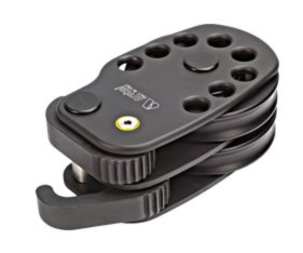 Antal Aluminium Umlenkblock mit Stopper (mit Feder), links