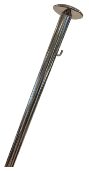 Flaggenstock Edelstahl 60 cm 25 mm