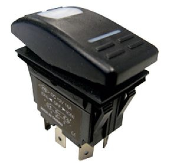 Wasserdichte Schalter mit LED-Indikator, 3-Polig, ON-O