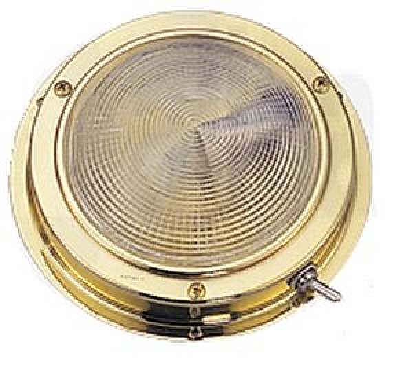 LED-Deckenleuchte Messing