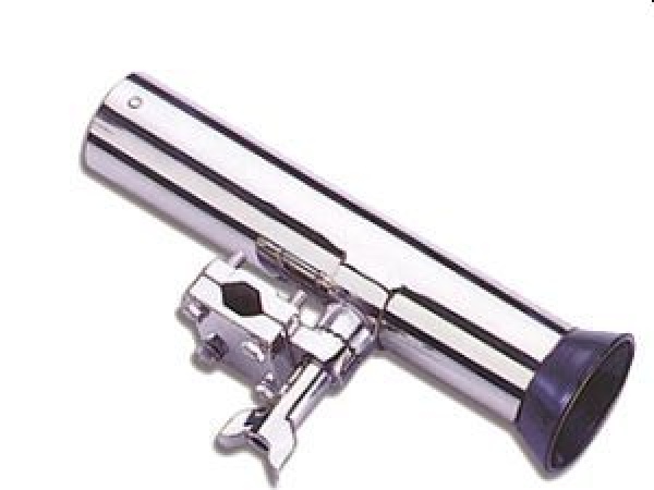 Niro-Angelrutenhalter f. Relingsmontage Ø25 mm