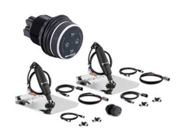 Seastar Satz, 2.25" Schlag 10" Optimus Adaptive Aktuator Und Controller, 12"X12" Eckmontageplatten
