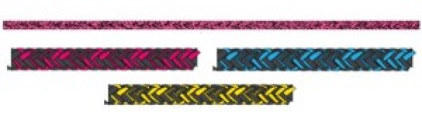 Magic Edge 6mm schwarz-pink per m