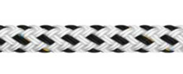 Liros Porto 12mm weiß/schwarz per m