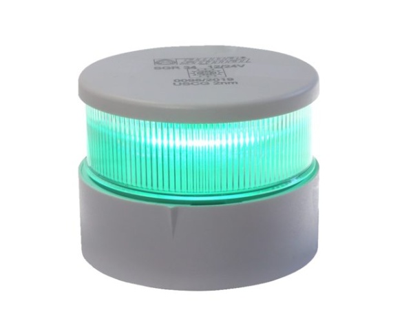 AS34 LED Signal grün weiß12/24V