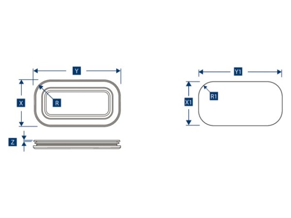 Lewmar® Bullaugen Portlight aus Edelstahl, fest (0)