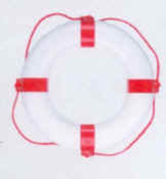 Rettungsring 130N 57x34cm, weiß/rot