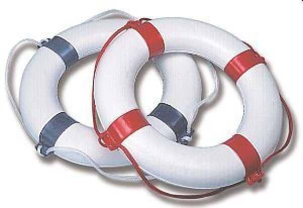 Rettungsring 130N 75x34cm weiß/blau