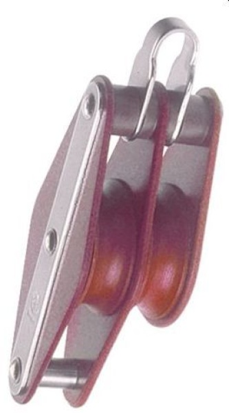 Blöcke 2-scheibig mit Bügel und Hundsfott 63mm