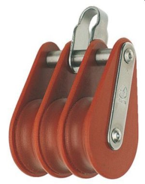 Blöcke 3-scheibig mit Bügel 50mm