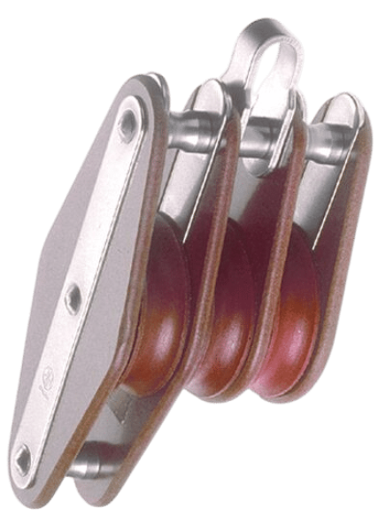 Blöcke 3-scheibig mit Bügel und Hundsfott 63mm