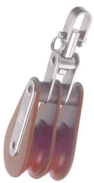 Blöcke 2-scheibig mit Wirbel 50mm