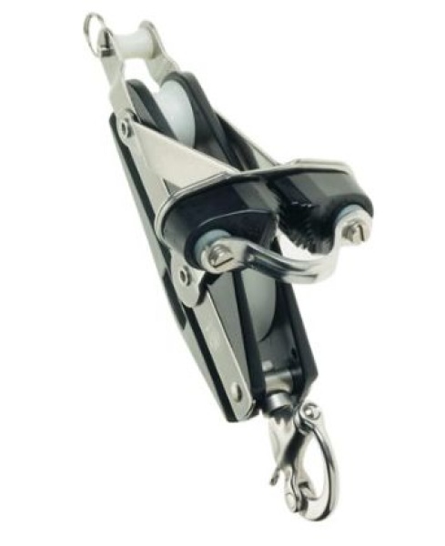 Violinblock mit Schnappschäkel, HF und Klemme 59 + 30 mm