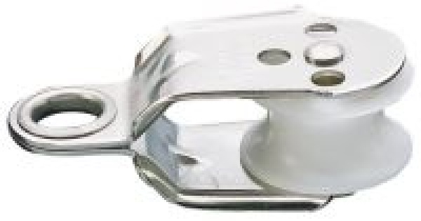 Edelstahlblock - Einzelblock mit Auge