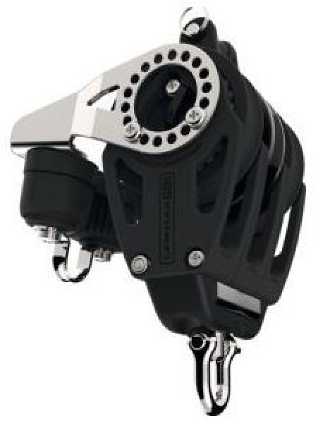 Lewmar® Synchro Control Dreifachblock 3-scheibig mit Ratsche, Klemme, Hundsfott und Auge