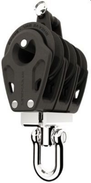 Lewmar® Synchro Control Dreifachblock 3-scheibig mit Hundsfott