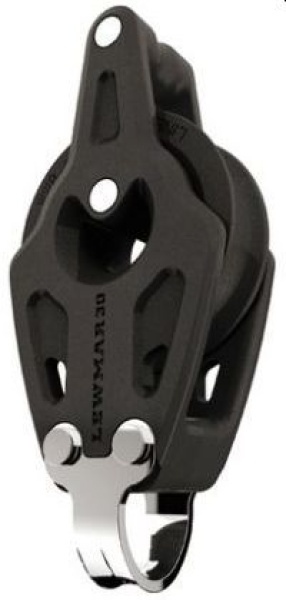 Lewmar® Synchro Control Einfachblock 1-scheibig fest mit Hundsfott