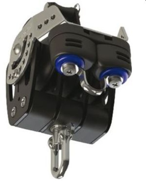 Lewmar® HTX Dreifachblock 3-scheibig mit Hundsfott und Klemme