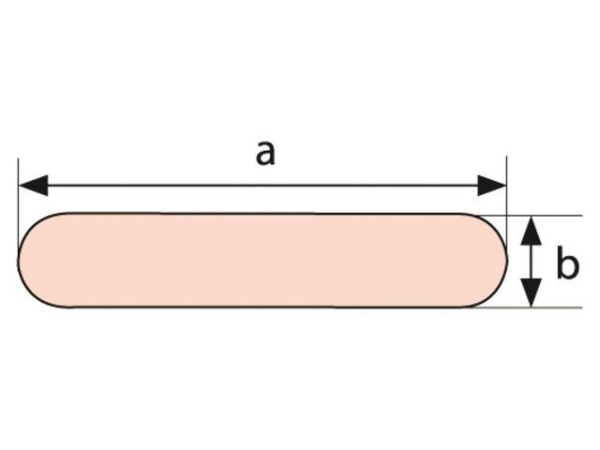 SEGELLATTEN KUNSTSTOFF 2M X50MM