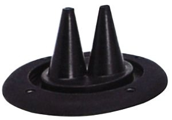 R3 B 2 Durchführungen in schwarz