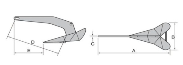 DTX Anker Edelstahl 50kg