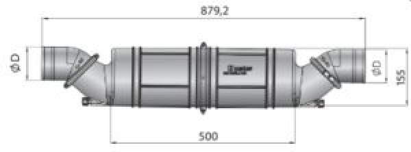 Vetus Kunststoff Wassersammler Ø60, NLPH60