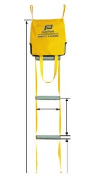 Plastimo Rettungsleiter 4 Stufen gelb