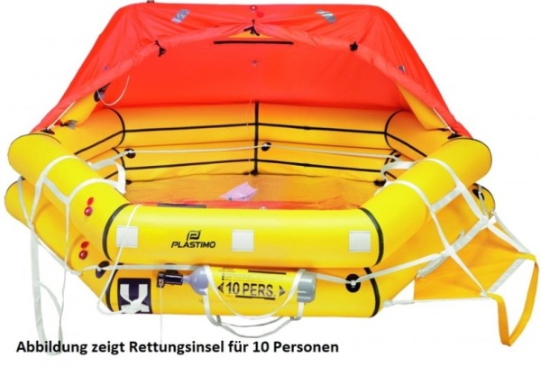 Rettungsinsel TRANSOCEAN für 8 Personen Container, Versorgungspaket
