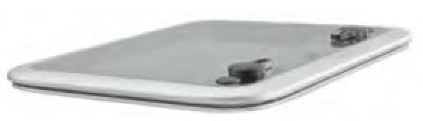 Decksluke aus Aluminium/ Acryl 481 x 481mm