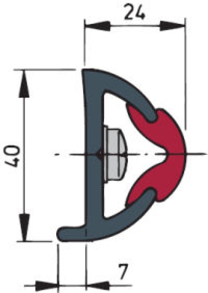Vetus POLY-Scheuerleiste, ohne Keder 20m
