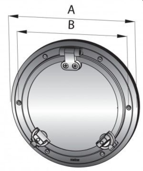 Bullauge Typ PWS, 10 mm-Acrylscheibe (Ø 260 mm)
