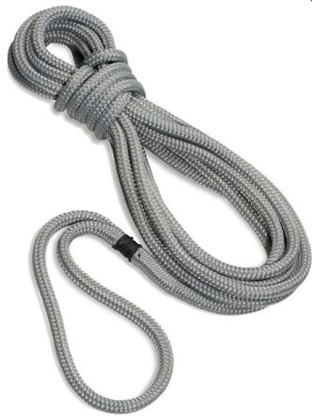 TAIFUN®-Festmacher von Seilflechter 12mm, 12m silbergrau