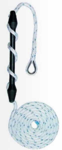 Leine mit Ruckdämpfer von Seilflechter 12mm 4m