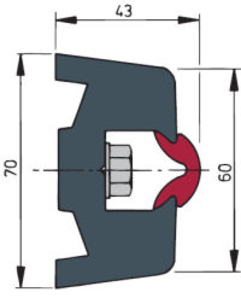 Vetus TRAP-Scheuerleiste, ohne Keder, 20m