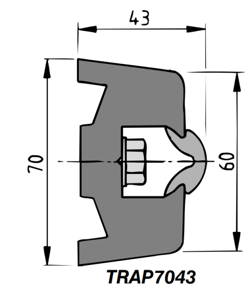 Vetus TRAP-Scheuerleiste, ohne Keder,weiß - Zusatzbild 1