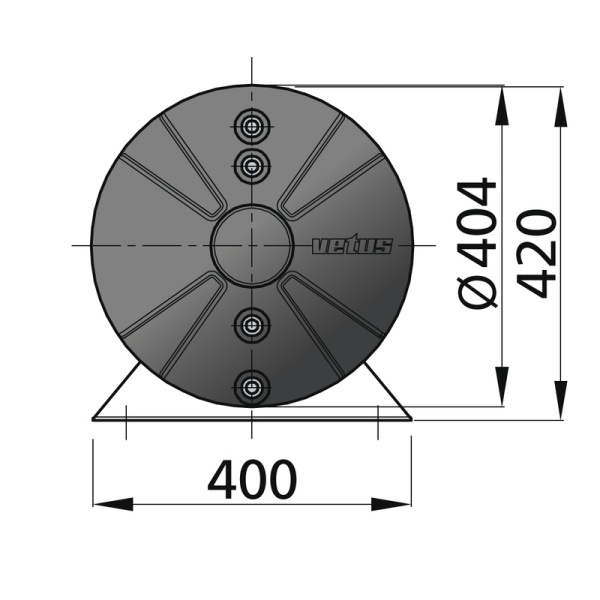 Doppelwandiger Boiler WHD Zapfwasser 45l, Kühlwasser 5l