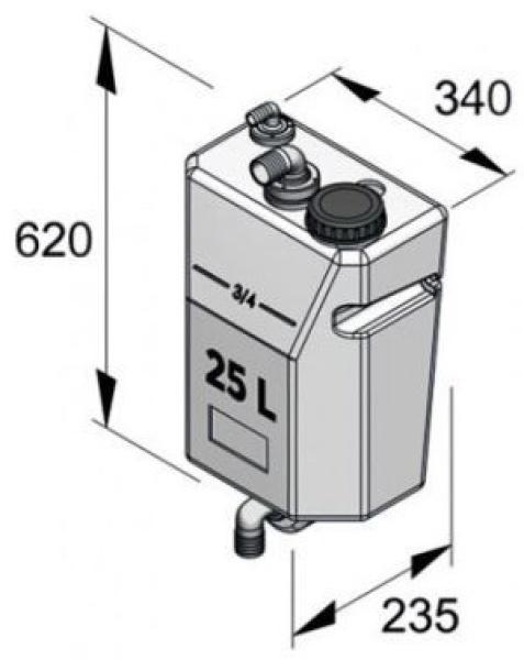 Vetus Schmutzwassertank 25 l