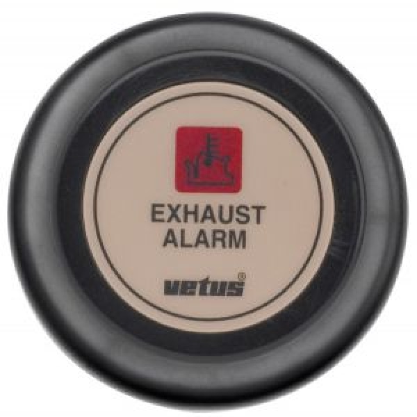 Vetus Auspufftemperaturalarmanzeige, weiß, 24 V
