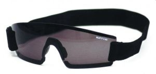 Sport-Sonnenbrille, schwarz, Rauchglas