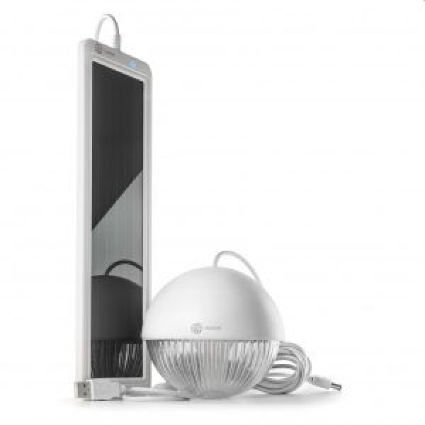 LED Licht Solarwall moosgrün