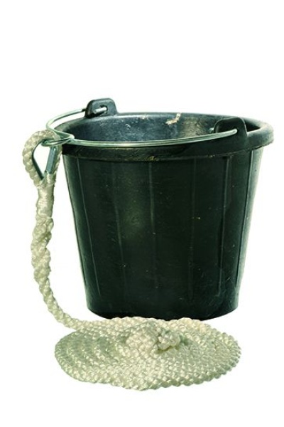 Gummi Eimer 8 Liter mit Leine